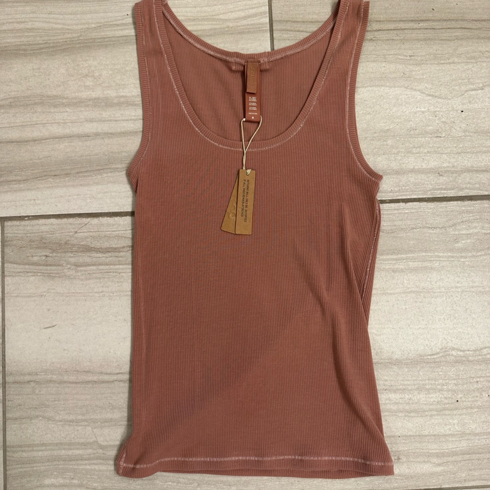 SKIMS Soft Lounge Tank in Rose Clay - M